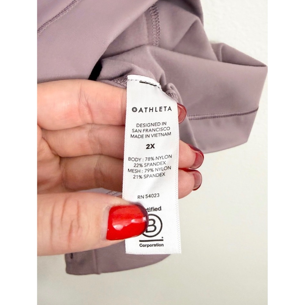 Athleta Salutation Jacket Blush Pink Size 2X Full Zip Yoga Activewear - Picture 7 of 8